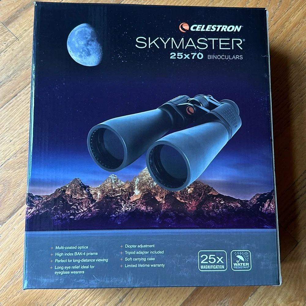 Celesteon Skymaster binoculars 25x70 with tripod
